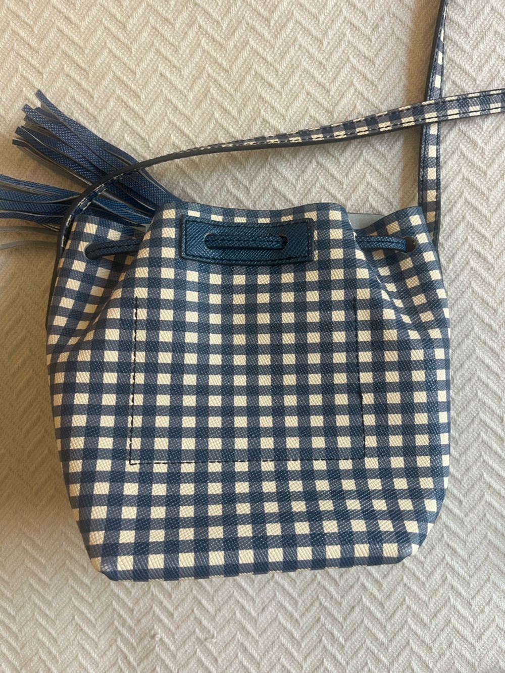 J Crew Gingham Bucket Bag - Picture 6 of 17